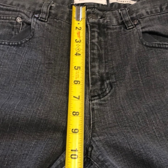 JONES NEW YORK HIGH WAISTED STRETCH DENIM JEANS BLACK SIZE 6 - Picture 8 of 10